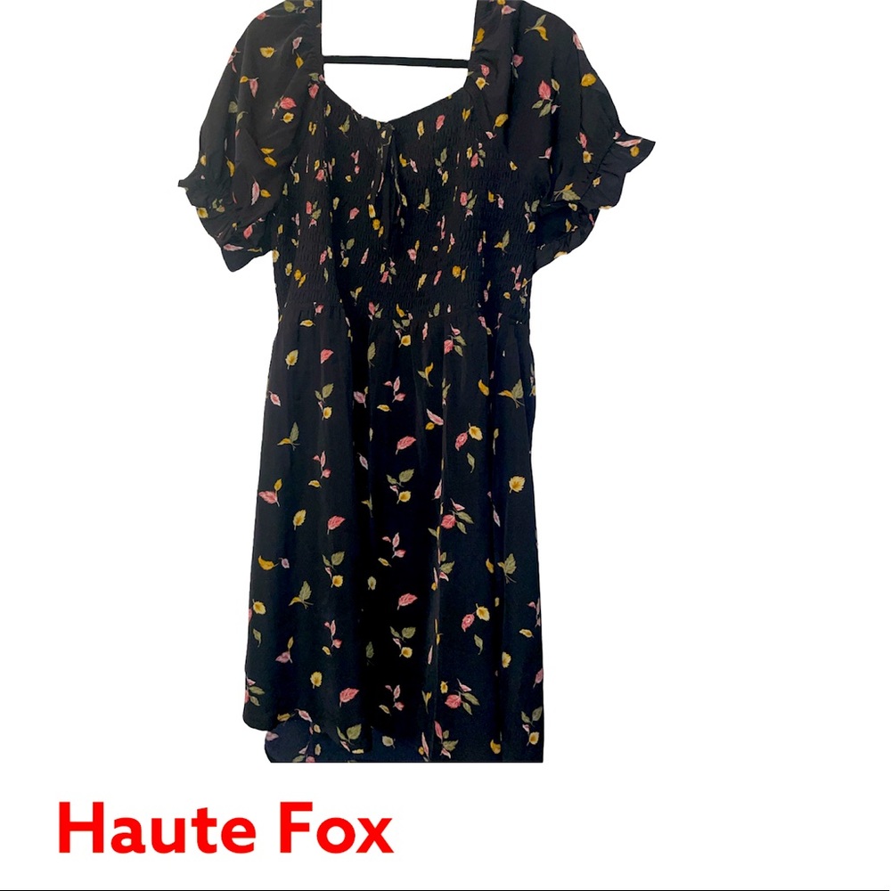 Haute Fox Floral Dress Sz 3X